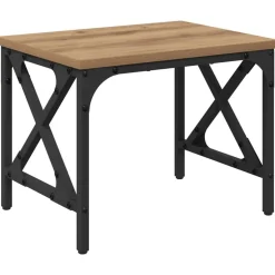 vidaXL Printerstand Artisan Egetræ 40 x 30 x 31 cm Konstrueret træ