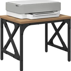 vidaXL Printerstand Artisan Egetræ 40 x 30 x 31 cm Konstrueret træ