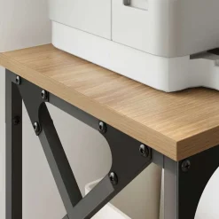vidaXL Printerstand Artisan Egetræ 40 x 30 x 31 cm Konstrueret træ