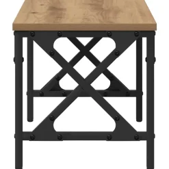 vidaXL Printerstand Artisan Egetræ 40 x 30 x 31 cm Konstrueret træ