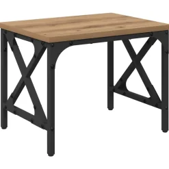 vidaXL Printerstand Artisan Egetræ 40 x 30 x 31 cm Konstrueret træ