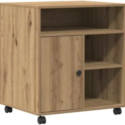 vidaXL Printerstand artisan eg 60 x 50 x 67 cm Konstrueret træ
