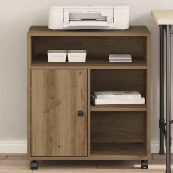 vidaXL Printerstand artisan eg 60 x 50 x 67 cm Konstrueret træ