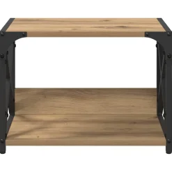 vidaXL Printerstand Artisan Egetræ 44 x 26 x 31.5 cm Konstrueret træ