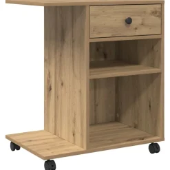 vidaXL Printerstand Artisan eg 60 x 40 x 68.5 cm Konstrueret træ