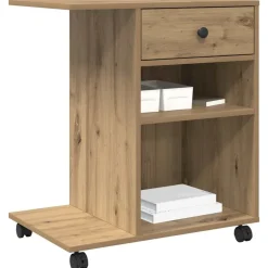 vidaXL Printerstand Artisan eg 60 x 40 x 68.5 cm Konstrueret træ