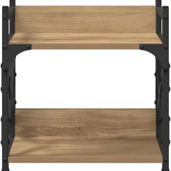 vidaXL Printerstand Artisan Egetræ 40 x 20 x 40 cm Konstrueret træ