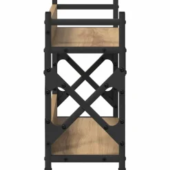 vidaXL Printerstand Artisan Egetræ 40 x 20 x 40 cm Konstrueret træ
