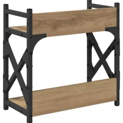 vidaXL Printerstand Artisan Egetræ 40 x 20 x 40 cm Konstrueret træ