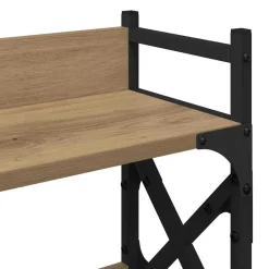 vidaXL Printerstand Artisan Egetræ 40 x 20 x 40 cm Konstrueret træ
