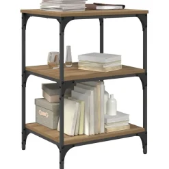 vidaXL Printerstand Artisan Egetræ 50 x 41 x 75 cm Konstrueret træ