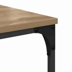 vidaXL Printerstand Artisan Egetræ 50 x 41 x 75 cm Konstrueret træ