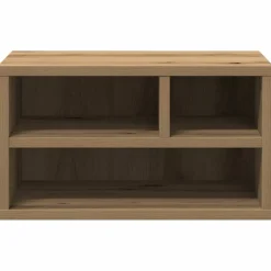 vidaXL Printerstand Artisan Egetræ 40 x 32 x 22,5 cm Konstrueret træ