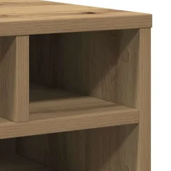 vidaXL Printerstand Artisan Egetræ 40 x 32 x 22,5 cm Konstrueret træ