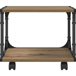 vidaXL Printerstand Artisan Egetræ 41 x 28 x 33,5 cm Konstrueret træ
