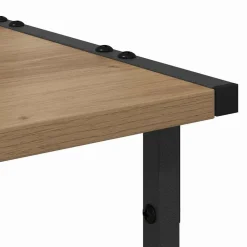 vidaXL Printerstand Artisan Egetræ 41 x 28 x 33,5 cm Konstrueret træ