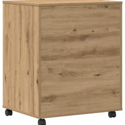 vidaXL Printerstand Artisan Egetræ 60 x 48 x 74 cm Konstrueret træ