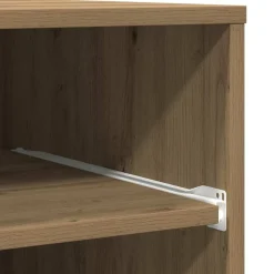 vidaXL Printerstand Artisan Egetræ 60 x 48 x 74 cm Konstrueret træ