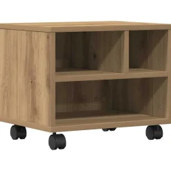 vidaXL Printerstand Artisan Egetræ 41 x 32 x 34,5 cm Konstrueret træ