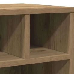 vidaXL Printerstand Artisan Egetræ 41 x 32 x 34,5 cm Konstrueret træ