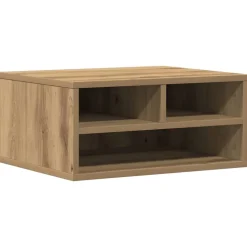 vidaXL Printerstand Artisan Egetræ 49 x 40 x 22.5 cm Konstrueret træ