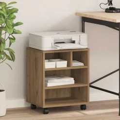 vidaXL Printerstand artisan eg 41 x 32 x 48 cm Konstrueret træ