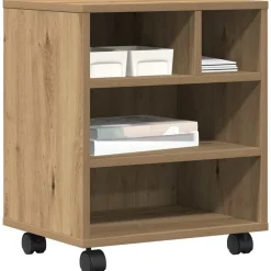 vidaXL Printerstand artisan eg 41 x 32 x 48 cm Konstrueret træ
