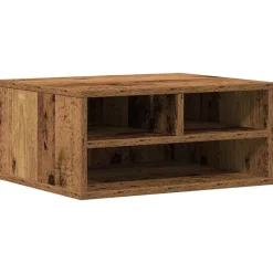 vidaXL Printerstand Gammelt træ 49 x 40 x 22.5 cm Konstrueret træ