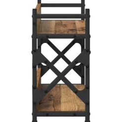 vidaXL Printerstand Gammelt træ 40 x 20 x 40 cm Konstrueret træ