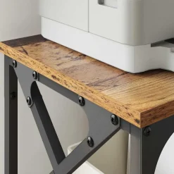 vidaXL Printerstand Gammelt træ 40 x 30 x 31 cm Konstrueret træ