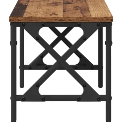 vidaXL Printerstand Gammelt træ 40 x 30 x 31 cm Konstrueret træ