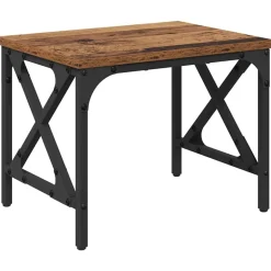 vidaXL Printerstand Gammelt træ 40 x 30 x 31 cm Konstrueret træ