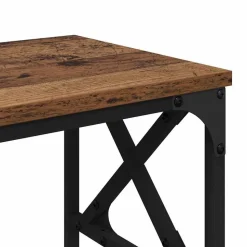vidaXL Printerstand Gammelt træ 40 x 30 x 31 cm Konstrueret træ