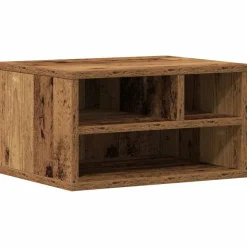 vidaXL Printerstand Gammelt træ 40 x 32 x 22,5 cm Konstrueret træ