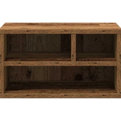 vidaXL Printerstand Gammelt træ 40 x 32 x 22,5 cm Konstrueret træ