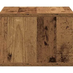 vidaXL Printerstand Gammelt træ 40 x 32 x 22,5 cm Konstrueret træ