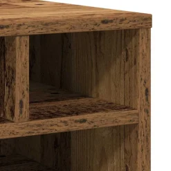 vidaXL Printerstand Gammelt træ 40 x 32 x 22,5 cm Konstrueret træ