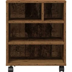 vidaXL Printerstand Gammelt træ 41 x 32 x 48 cm Konstrueret træ
