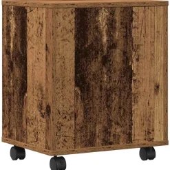vidaXL Printerstand Gammelt træ 41 x 32 x 48 cm Konstrueret træ