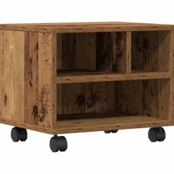 vidaXL Printerstand Gammelt træ 41 x 32 x 33.5 cm Konstrueret træ