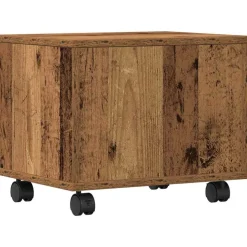 vidaXL Printerstand Gammelt træ 41 x 32 x 33.5 cm Konstrueret træ