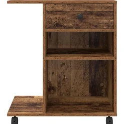 vidaXL Printerstand Gammelt træ 60 x 40 x 68.5 cm Konstrueret træ