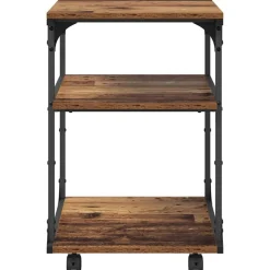 vidaXL Printerstand Gammelt træ 43 x 48 x 64 cm Konstrueret træ