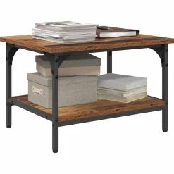 vidaXL Printerstand Gammelt træ 50 x 40 x 38 cm Konstrueret træ