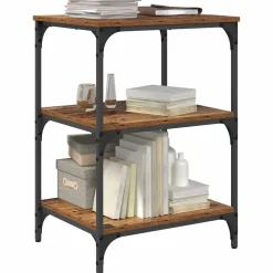 vidaXL Printerstand Gammelt træ 50 x 41 x 75 cm Konstrueret træ