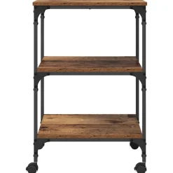 vidaXL Printerstand Gammelt træ 50 x 41 x 75 cm Konstrueret træ