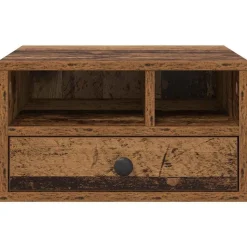vidaXL Printerstand Gammelt træ 40 x 32 x 24 cm Konstrueret træ