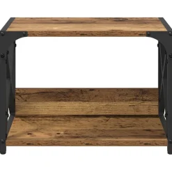 vidaXL Printerstand Gammelt træ 44 x 26 x 31.5 cm Konstrueret træ