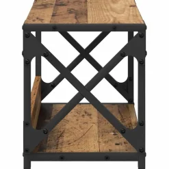 vidaXL Printerstand Gammelt træ 44 x 26 x 31.5 cm Konstrueret træ