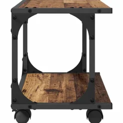 vidaXL Printerstand Gammelt træ 41 x 28 x 33,5 cm Konstrueret træ